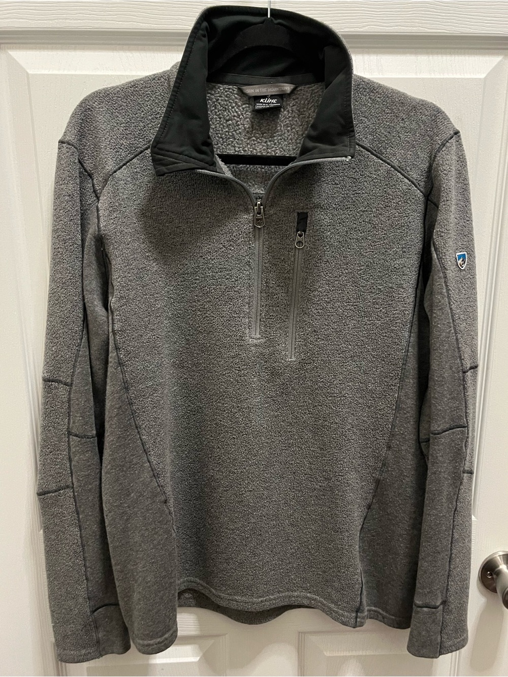 KÜHL Men's Interceptr 1/4-Zip Fleece Pullover in Grey